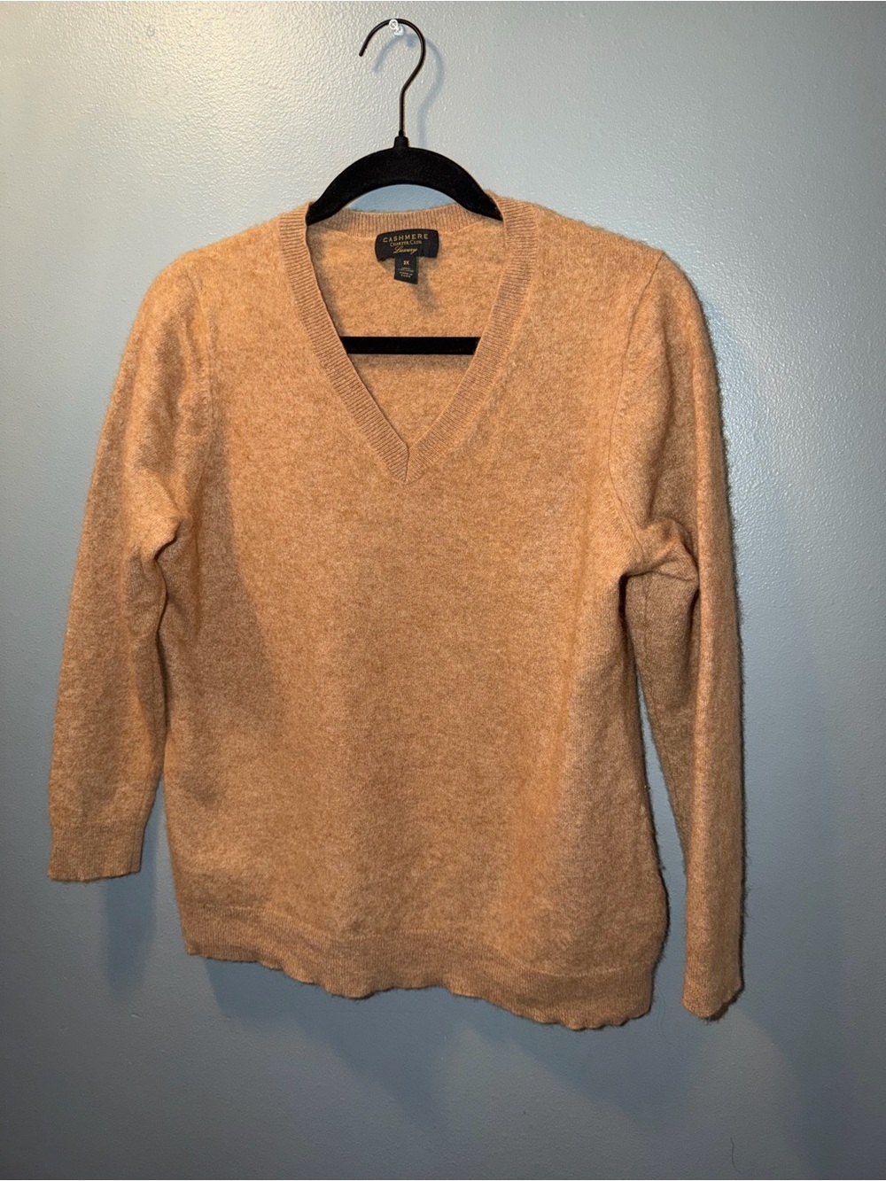 Charter Club Camel V-Neck Sweater